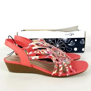 East 5th Reno Open Toe Slingback Heel Sandal Size7